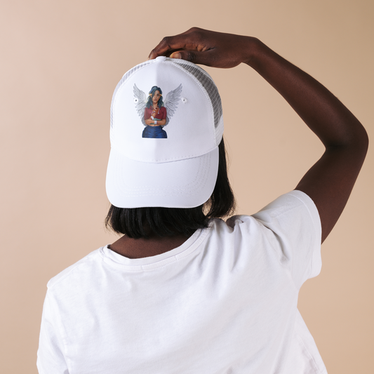 African American Hip Hop Angel Cap