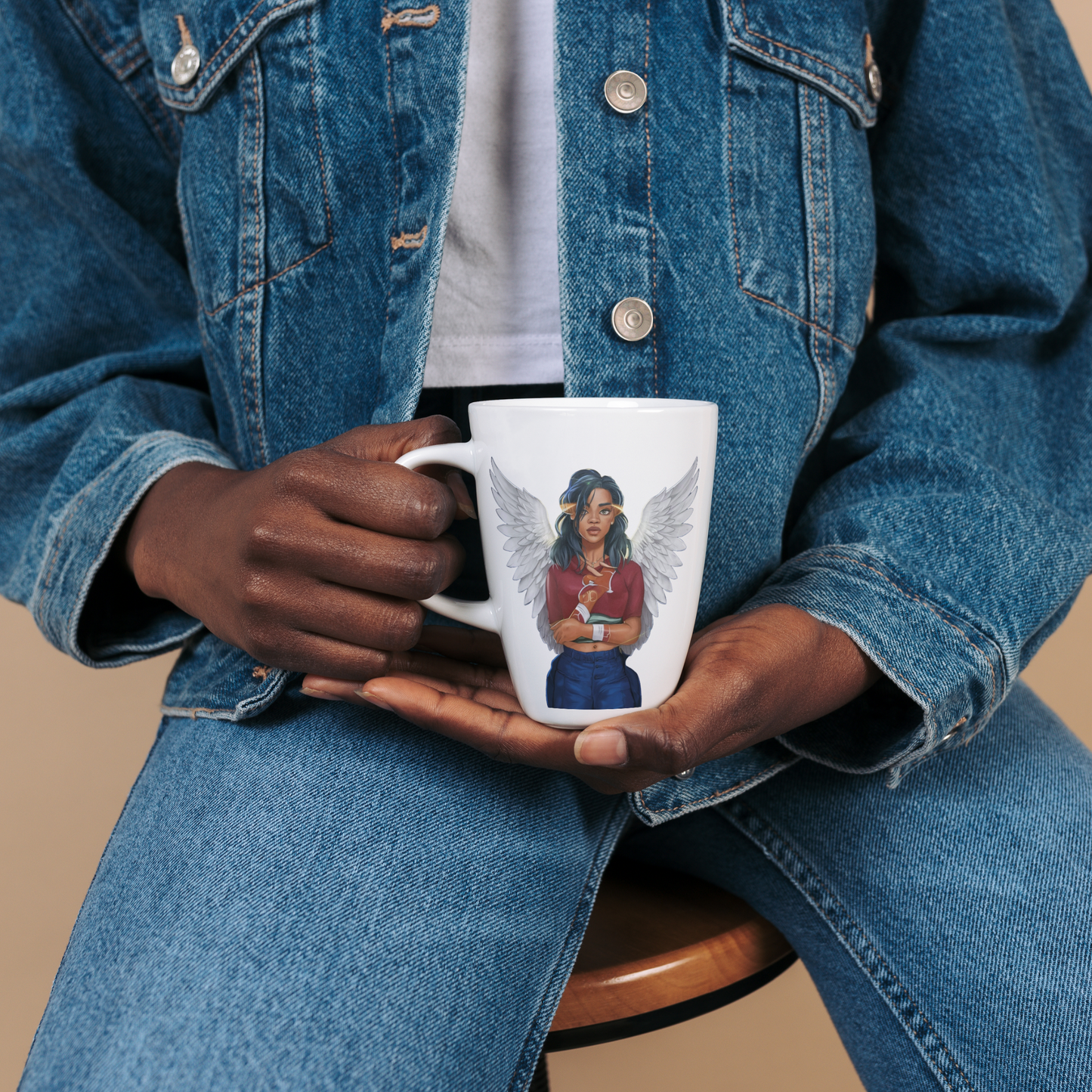 African American Hip Hop Angel Mug