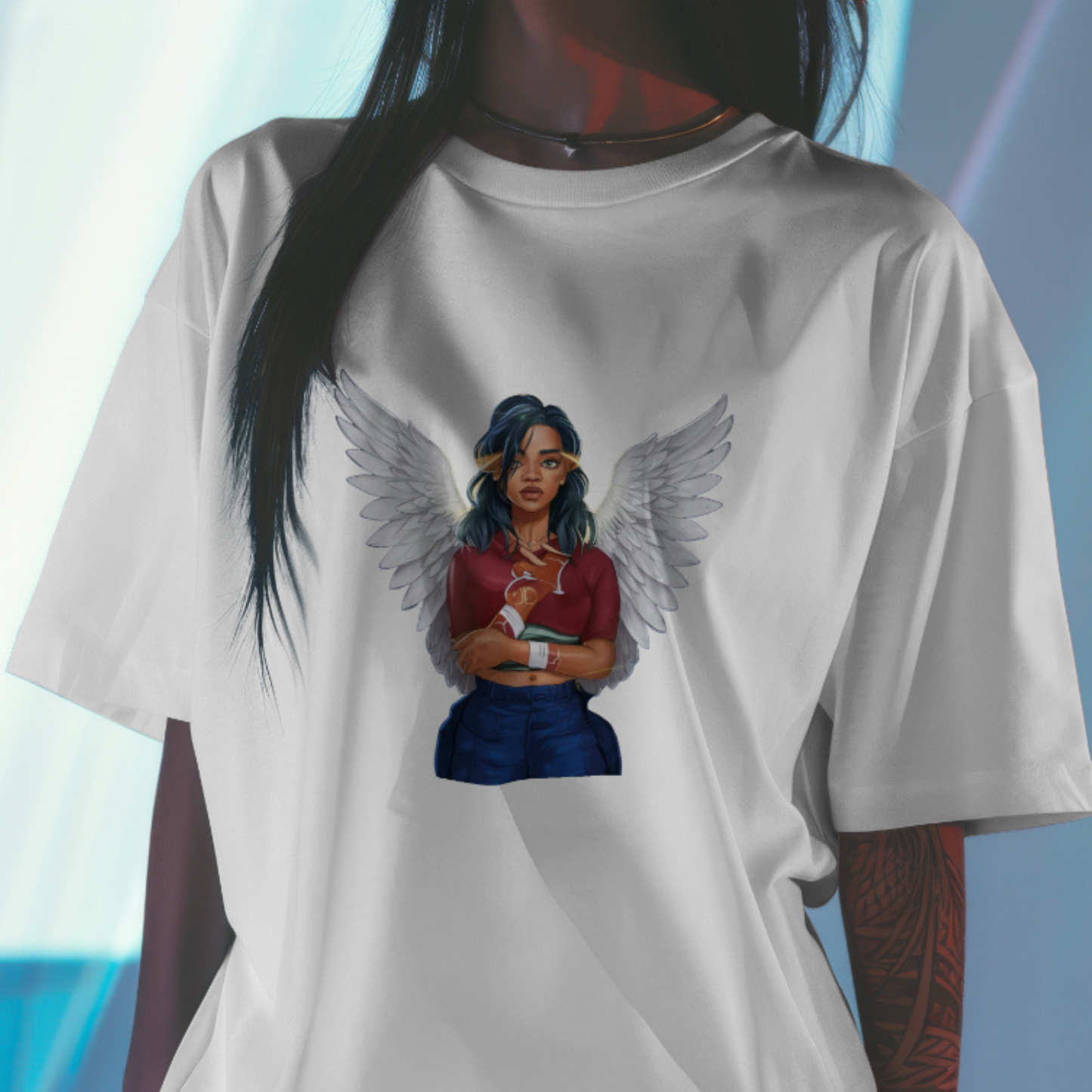 African American Hip Hop Angel T-Shirt