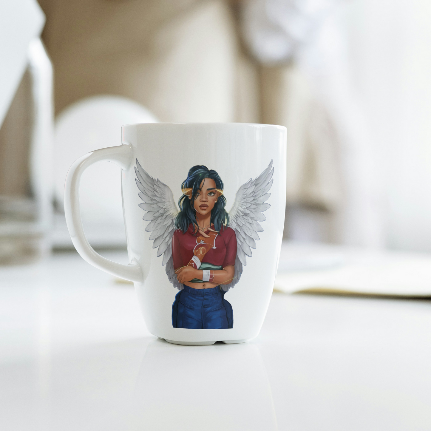 African American Hip Hop Angel Mug