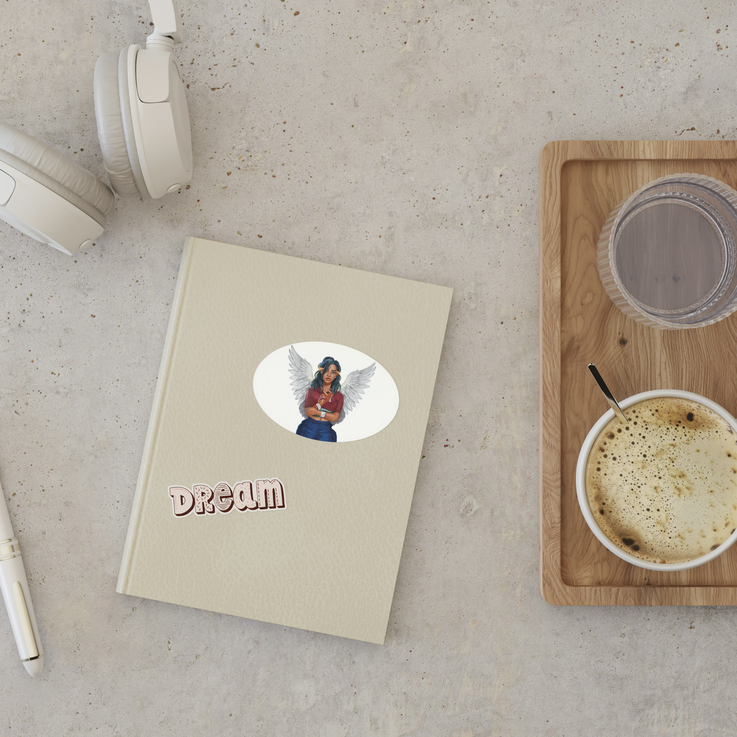 African American Hip Hop Angel Sticker